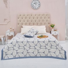 Этель Покрывало хлопковое Этель «Листопад» 200х240 см, цвет синий, 100% хлопок, 300гр/м2