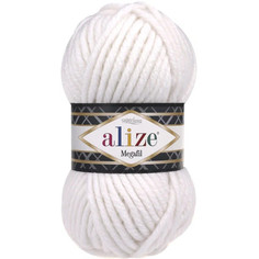 ALIZE Пряжа "Superlana megafil" 25% шерсть, 75% акрил 55м/100 гр (55)