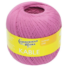 Семеновская пряжа Пряжа Kable (Кабле) 100% хлопок 430м/100гр роз.кварц_x1 (30092)