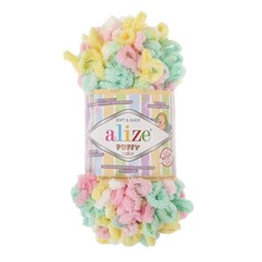 ALIZE Пряжа "Puffy color" 100 % микрополиэстер 9м/100г (5862 разноцветный)