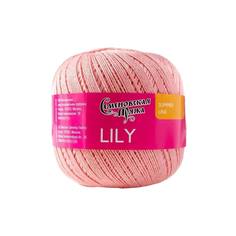 Семеновская пряжа Пряжа Lily (Лилия) хлопок мерсеризованный 100% 392м/100гр цв.роза (348)