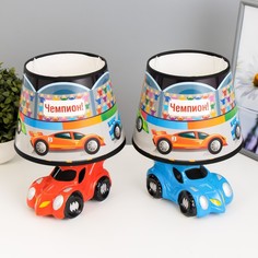 RISALUX Настольная лампа "Гонки" Е14 15Вт МИКС 20х20х25 см