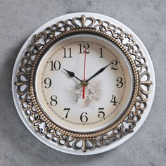 Часы настенные, серия: Интерьер, "Иенни", d-25 см, микс No Brand