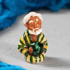 Шафран Фигурка керамическая Узбек с арбузом 8 см, МИКС Shafran