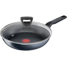 Сковорода Tefal Force 04218926 с крышкой, диаметр 26 см, антипригарное покрытие