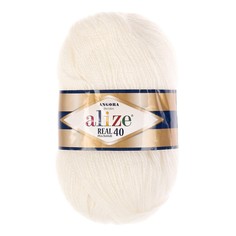 ALIZE Пряжа "Angora real 40" 60% акрил, 40% шерсть 430м/100гр (450 жемчуж.)