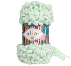 ALIZE Пряжа "Puffy fine" 100% микрополиэстер 14,5м/100г (464 мятный)