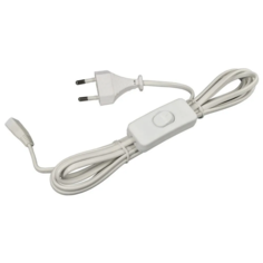 Сетевой кабель с выключателем 303 папа для светильников LLA Line3 и коннектором 220В GLS