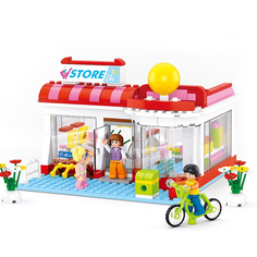 Конструктор Sluban Розовая мечта Супермаркет 289 деталей Junfa Toys