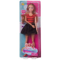 Кукла Defa Lucy Модная девушка, в красной кофте и черной юбке, 28см Junfa Toys