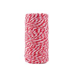 Пряжа 100% целлюлоза "Softino Raffia Color Melange" кручёная, красная 100м ±2м 87 гр