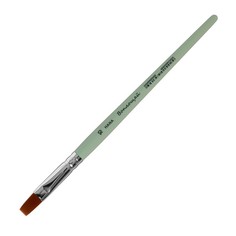 Кисть Синтетика плоская Roubloff Воплощай № 10 (длина волоса 16 мм), короткая ручка матова