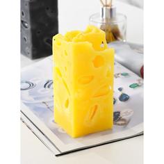 Ароматическая свеча декоративная Ажурная, желтый, 6х12 см, дыня Богатство Аромата