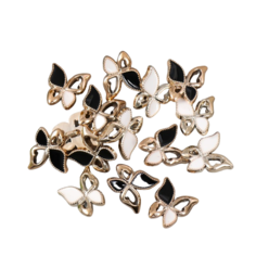 Пуговицы пластик для творчества на ножке "Бабочки" набор 15 шт МИКС 1,6х1,4 см Арт Узор