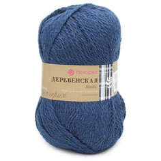 Пехорский текстиль Пряжа "Деревенская" 100% шерсть 250м/100гр (255-джинсовый) Пехорка