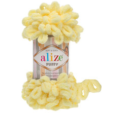 ALIZE Пряжа "Puffy" 100 % микрополиэстер 9м/100г (13 св. лимон)