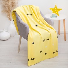 Плед Style желтый 130x170 см, флис 160 г/м, полиэстер 100% Belezza