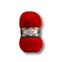 ALIZE Пряжа "Angora real 40" 60% акрил, 40% шерсть 430м/100гр (56 красный)