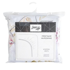 Простыня LoveLife Spring butterflies 160*200*25 см, 100% хлопок, поплин, 125 г/м?