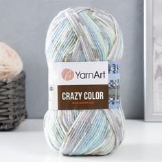 Пряжа "Crazy color" 25% шерсть, 75% акрил 260м/100гр (179 ледяной-беж) Yarn Art