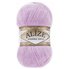 ALIZE Пряжа "Angora Gold" 20% шерсть, 80% акрил 550м/100гр (27 лиловый)