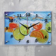 Часы настенные, серия: Кухня, "Лайм и апельсин" 25х35 см Сюжет