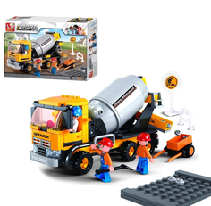 Конструктор Sluban Город Стройка Бетономешалка 296 деталей Junfa Toys