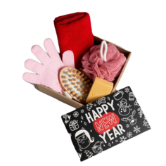Подарочный набор Этель Happy new year полотенце 30х60 см и аксессуары 5 предм.