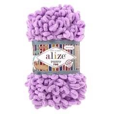 Пряжа ALIZE Puffy fine, 100% микрополиэстер, 14,5 мх100 г, 378 орхидея