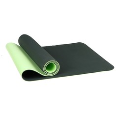 Коврик для йоги Sangh двухцветный dark green 183 см, 6 мм