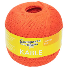 Семеновская пряжа Пряжа Kable (Кабле) 100% хлопок 430м/100гр морк_x1 (30670)