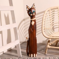 Сувенир дерево "Кошка" 80 см, микс No Brand