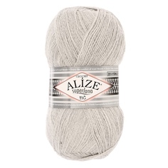 Пряжа ALIZE Superlana tig, 570 мх100 г, 208 светло-серая