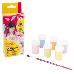 JOVI Гуашь 6 цветов х 15 мл, JOVI, пастельная палитра, экономичный расход, картон, европод