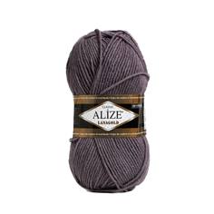 ALIZE Пряжа "Lanagold" 51% акрил, 49% шерсть 240м/100гр (348 - тёмно-серый)