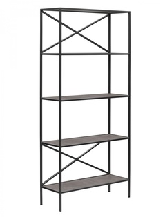 Стеллаж KARIN-800, черный, керамика антрацит 1750x800x300 Green Ween