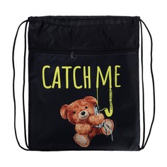 Calligrata Мешок для обуви с карманом 420 х 340 мм, Calligrata МСО-7С, (мягкий полиэстер,