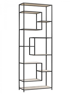 Стеллаж OLIVIA, черный, полки керамика Antracite 1950x700x300 Green Ween