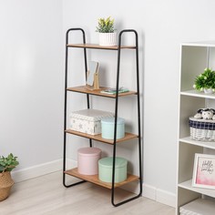 Стеллаж «Скандинавия 24», 65?38,5?147 см, цвет чёрный ЗМИ