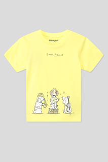 Футболка детская Mayoral 1017 желтый, 80