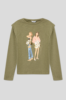 Лонгслив детский Mayoral 6038 зеленый, 176