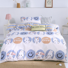 Комплект постельного белья на резинке ситрейд люкс KIDS 100% хлопок CDKR047 1.5 спальный