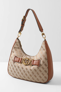 Сумка женская Guess HWJB84 14020, бежевый/коричневый