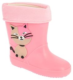 Сапоги Kenka для девочек, из ПВХ, размер 27, EWR_60309_pink