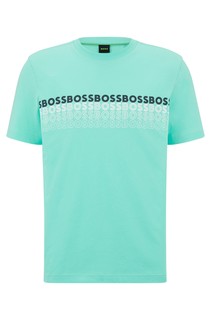 Футболка мужская BOSS 50488785 голубая 52 RU