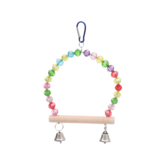 Пижон Качели для птиц с деревянной жердочкой 18 х 19 см, микс цветов