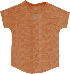 Футболка женская Nike Air Dri-Fit Top Short Sleeves оранжевая M