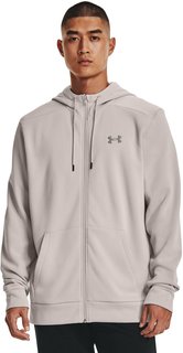 Толстовка унисекс Under Armour UA Armour Fleece FZ Hoodie-GRY серая LG