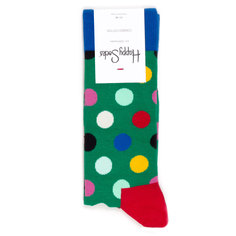 Носки унисекс Happy Socks Горошины зеленые 36-40
