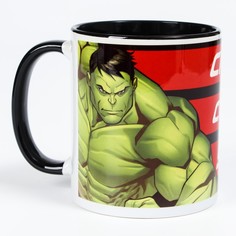 Кружка сублимация "Смелому, сильному, умному", Мстители 350 мл. Marvel